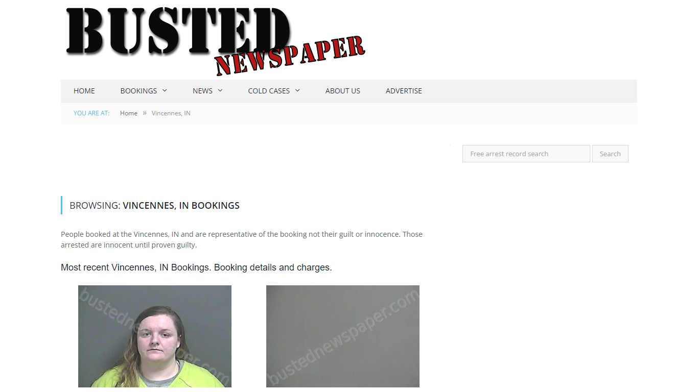 Vincennes, IN Mugshots - BUSTEDNEWSPAPER.COM